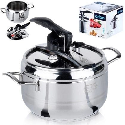Szybkowar garnek stalowy ciśnieniowy zestaw garnków 3,5 l PROFI