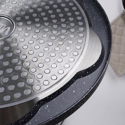 Patelnia do jajek granitowa 7 otworów BLACK&WOOD 26 cm