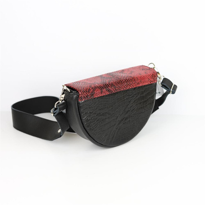 T-12 Torebka franczeska S - limited edition print wężowy malina