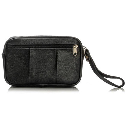 Saszetka skórzana KEMER SOLIER ML27 Czarna - min. zamówienie 20 / 50 / 100 szt.