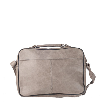 Torba na ramię skórzana KEMER T004 Jasno szary - min. zamówienie 20 / 50 / 100 szt.