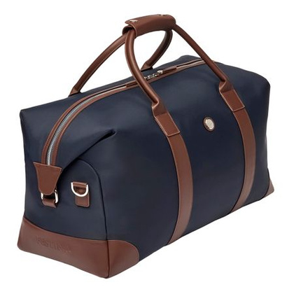 Torba podróżna Button Navy & Brown