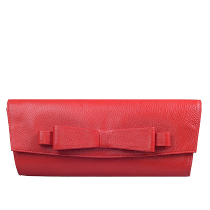 Torebka wizytowa skórzana BELLUCCI R130 Czerwona - min. zamówienie 20 / 50 / 100 szt.