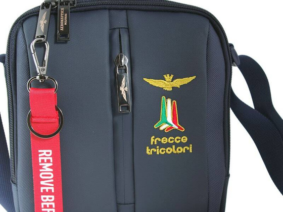 Torba na ramię AERONAUTICA MILITARE Drone Granatowa