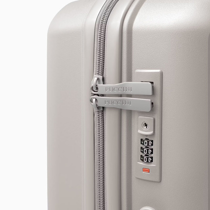 Średnia walizka PUCCINI YOKO PP029B 6B Beżowa