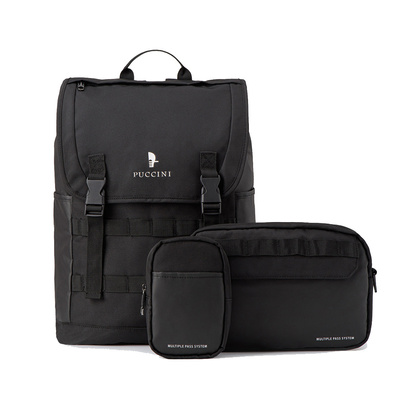 Plecak modułowy z miejscem na laptop 15,6" PUCCINI ADVENTURE PM9019 1 Czarny