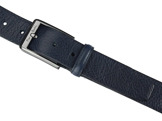 Pasek skórzany męski PIERRE CARDIN AUT 8004 GF Niebieski