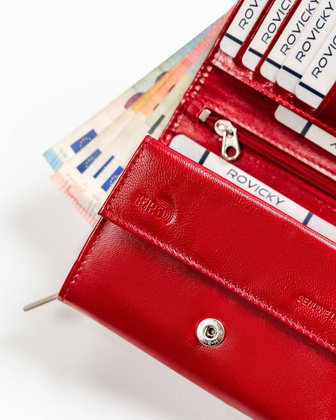 Portfel damski skórzany RD-02-GCL-4 RED