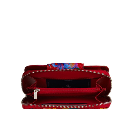 Czerwony portfel damski BajuBaj ze skóry naturalnej – funkcjonalność i styl w jednym PD2006s116 RFID