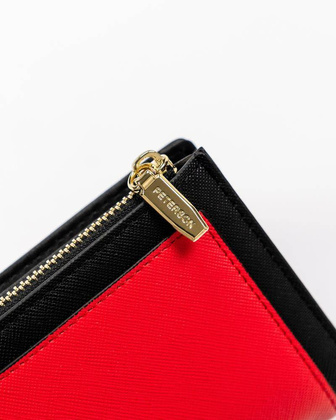 Portfel damski eko PTN 003-SAF Czarny+Red