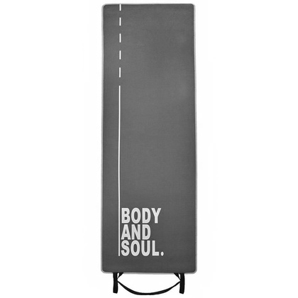 Mata do ćwiczeń Profit Body and Soul 180x60x0,6cm szara DK 705-N