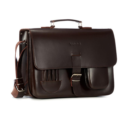 Duża torba skórzana 3w1 KEMER VOOC Vintage P43 Brązowa