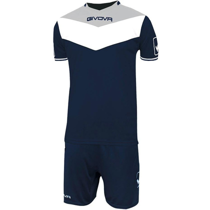 Komplet Givova Kit Campo granatowo szary