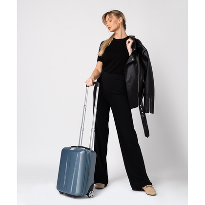 Mała kabinowa walizka PUCCINI PARIS ABS03D 7 Niebieska