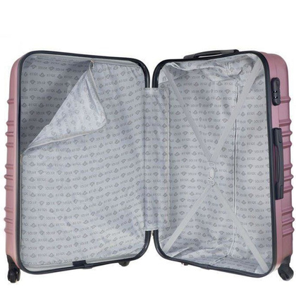 Duża walizka KEMER SOLIER 838 Różowa - min. zamówienie 20 / 50 / 100 szt.