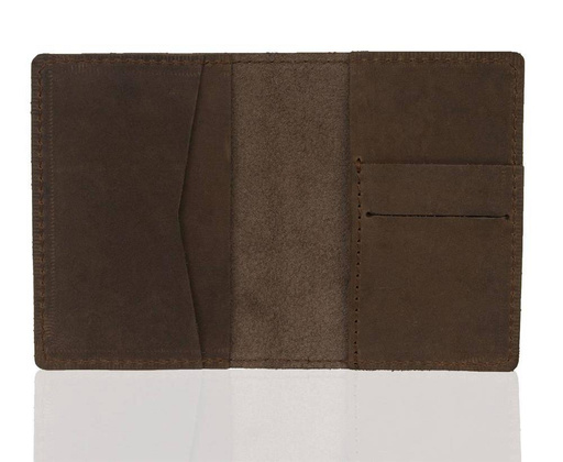 Slim wallet BRØDRENE SW05 super cienki portfel ze skóry jasny brąz - min. zamówienie 20 / 50 / 100 szt.