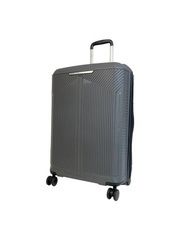 LYS Paris Bogota Duża twarda szara walizka na kółkach 77 cm