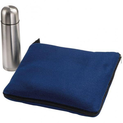 Zestaw polarowy koc 2w1 i termos LIVERPOOL