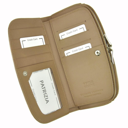 Portfel damski skórzany PELLUCCI FF-123 RFID Czerwony