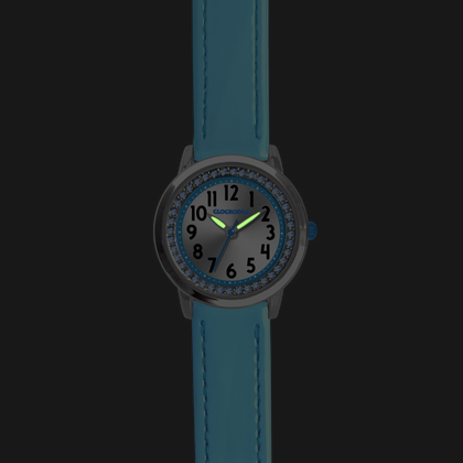 CLOCKODILE Turkusowy zegarek dla dziewczynek z kamieniami