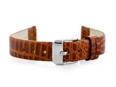 Pasek skórzany do zegarka W57 - brązowy - 16mm