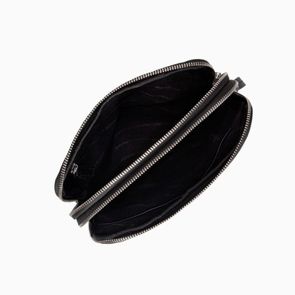 Torba na ramię skórzana PUCCINI ROYAL COLLECTION LGD3323 1 Czarny