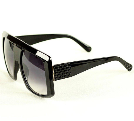 Duże okulary przeciwsłoneczne MAZZINI PERFECT DESIGN czarny - min. zamówienie 20 / 50 / 100 szt.