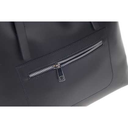 Torebka damska skórzana KEMER 401 Czarna - min. zamówienie 20 / 50 / 100 szt.