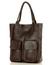 Torebka shopper z kieszeniami MAZZINI - Ravenna ciemny brąz caffe - min. zamówienie 20 / 50 / 100 szt.