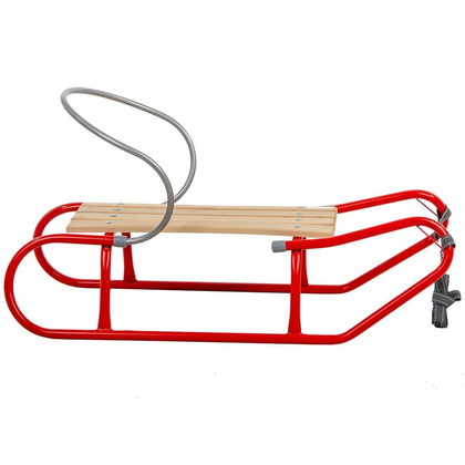 Sanki Metalowe Tomek Z Oparciem - Czerwone