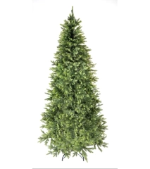 Choinka sztuczna PE01 220 cm zielona z metalowym stojakiem  jasnozielona silikonowa