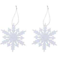 PŁATEK ŚNIEGU BOMBKA ZAWIESZKA 2SZT WZÓR 12 RAMION