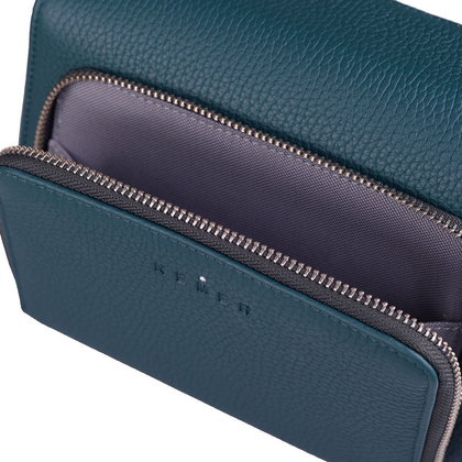 Torebka damska skórzana KEMER R384 Zielona - min. zamówienie 20 / 50 / 100 szt.