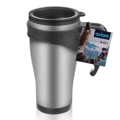 Kubek termiczny z uchwytem stalowy termos szczelny 450 ml