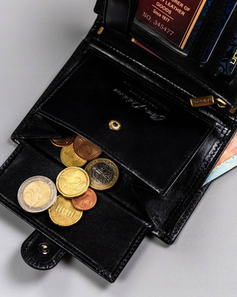 Duzy portfel meski ze skory naturalnej