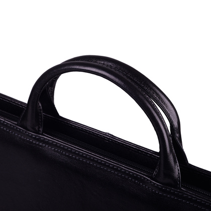 Teczka damska skórzana KEMER T12 Czarna - min. zamówienie 20 / 50 / 100 szt.