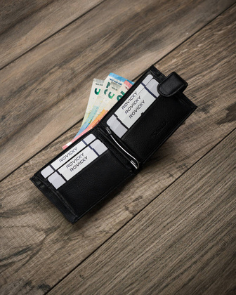 Portfel meski z klipsem na banknoty