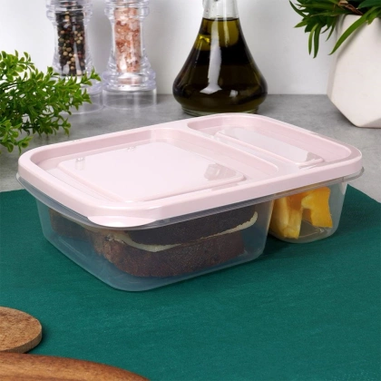 Pojemnik na żywność dzielony 2-częściowy lunchbox 750 ml