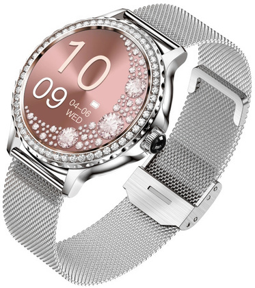 Smartwatch Damski Rubicon RNCF19-1 Silver Bransoleta + Pasek