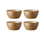 Zestaw misek 4sz. 12cm Wood/Sand Stoneware 28090