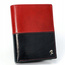 Skórzany portfel męski pionowy ze skóry d1072-vt2 black-red