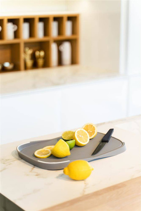 Dwustronna deska do krojenia Livio szara 8357