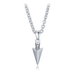 LAVVU Męski srebrny naszyjnik sztylet