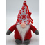 Mikołajek dekoracyjny z workiem na prezent 15cm czerwony