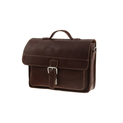 Skórzana torba na ramię teczka KEMER VOOC TC5 brąz