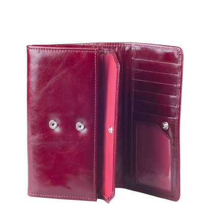 Portfel damski skórzany KEMER SV270 Bordowy - min. zamówienie 20 / 50 / 100 szt.