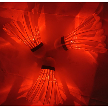 LOTKA BADMINTON Z PIÓR 3 SZT LED ENERO