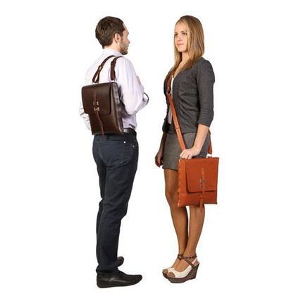 Designerska torba skóra KEMER VOOC Vintage P3 czarny