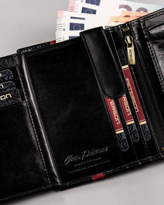 Skórzany portfel męski na karty