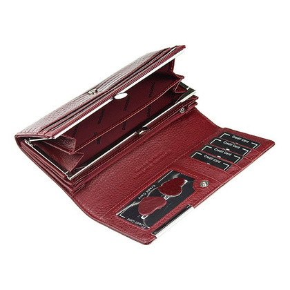 Portfel damski skórzany PELLUCCI GF100 Czerwony